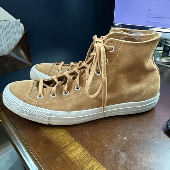 Converse Chuck Taylor All Star Leather High Top Brown Size 157522C Men 13 - Picture 5 of 10